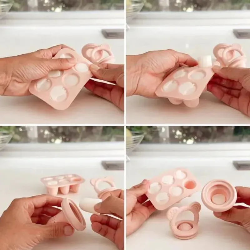 alioli__bandejas_para_fre_SKU8SzobhVj_5.webp Ali + Oli Ali+Oli - Bandejas para freezer de leite materno, silicone de qualidade alimentar sem BPA, pacote com 2, rosa claro Clearance