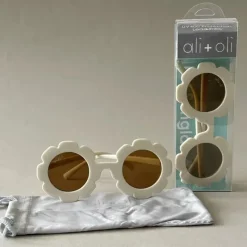 Ali + Oli Ali+Oli - Óculos de Sol para Crianças Flor, Branco Discount