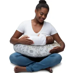 Boppy Almofada de enfermagem e Positione. Notebook Preto/Branco Best
