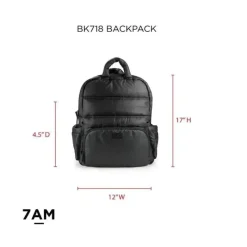 7AM Voyage - Mochila para fraldas, preta Best
