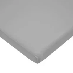 American Baby Company American Baby -100% Algodão Malha 5,7 Oz Valor Jersey Lençol de Berço Ajustado 15 X 33 X 4, Alfabeto Cinza Best