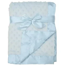 American Baby Company American Baby - Cobertor Recebedor Celestial Macio Chenille Minky Dot, Azul Fashion