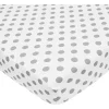 American Baby Company American Baby - Lençol de berço 100% algodão natural percal, bolinhas Discount