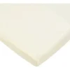 American Baby Company American Baby - Lençol de berço justo 15 x 33, malha jersey 100% algodão natural, creme New