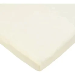 American Baby Company American Baby - Lençol de berço justo 15 x 33, malha jersey 100% algodão natural, creme New
