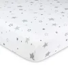 American Baby Company American Baby - Lençol de berço 100% algodão estampado, malha justa, Super Stars Best