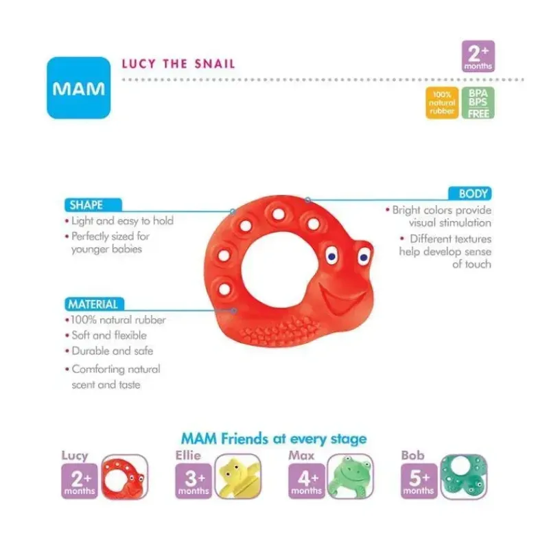 amigos_do_mam_lucy_the_sn_SKUSOL6w0IS_3.webp Mam Amigos do , Lucy The Snail, Vermelho, 2+ Meses, Vermelho New