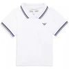 Armani Baby Armani - Baby Boy Essential Short Sleeve Polo, White Online
