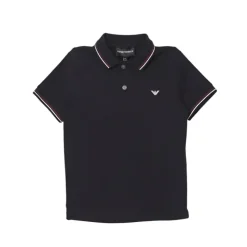 Armani Baby Armani - Baby Boy Essential Shorts Sleeve Polo, Blue Outlet