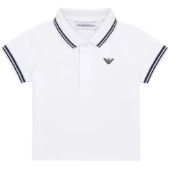 Armani Baby - Boy Essential Short Sleeve Polo, White Fashion