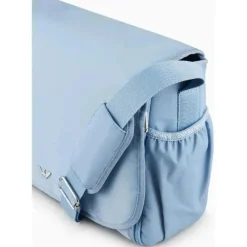 Armani Baby - Conjunto de bolsa múmia com placa de águia, azul celeste Online