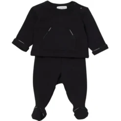 Armani Baby - Conjunto de 2 peças de blusa e calcinha para menino recém-nascido, azul marinho Clearance