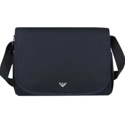 Armani Baby - Conjunto de bolsa múmia com placa de águia, azul marinho Online