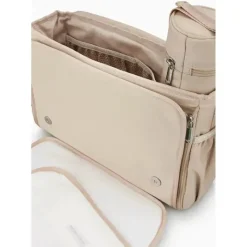 Armani Baby - Conjunto de bolsa múmia com placa de águia, bege Fashion
