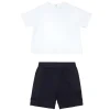 Armani Baby - 2Pk Set T-Shit And Shorts, White And Navy Sale