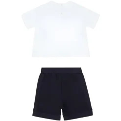 Armani Baby - 2Pk Set T-Shit And Shorts, White And Navy Sale