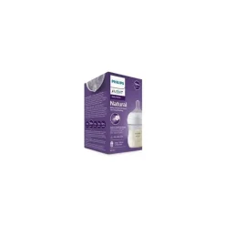 Philips Avent Avent - 1 unidade de mamadeira natural com bico de resposta natural, transparente, 4 onças Online