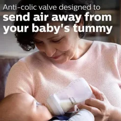 Philips Avent Avent - 1 unidade de mamadeira de vidro natural com bico de resposta natural, 4 onças Hot