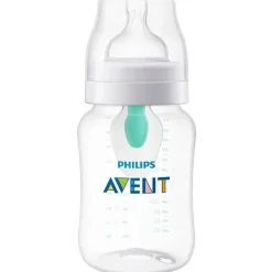 Philips Avent Avent - 1 unidade de mamadeira anti-cólica com ventilação sem ar, 9 onças, transparente Clearance