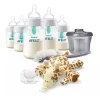 Philips Avent Avent - biberão anti-cólica com respiradouro sem ar conjunto para recém-nascidos com aconchego, transparente Fashion