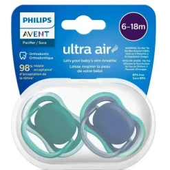 Philips Avent Avent - Chupeta Ultra Air Azul e Verde, 6/18M Outlet