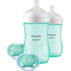 Philips Avent Avent - Conjunto de presentes de bebê biberão natural azul-petróleo Outlet