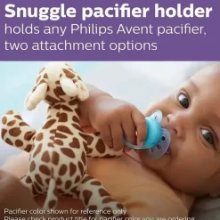 Philips Avent Avent - Conjunto de presente tudo em um natural com girafa snuggle Fashion
