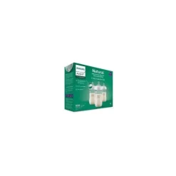Philips Avent Avent - mamadeira de vidro natural de 3 unidades com bico de resposta natural, 8 onças Outlet
