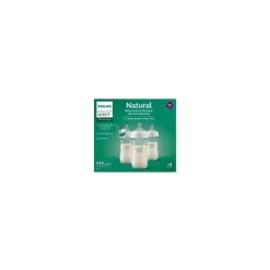 Philips Avent Avent - mamadeira de vidro natural de 3 unidades com bico de resposta natural, 8 onças Outlet