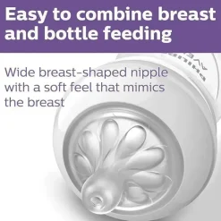 Philips Avent Avent - mamadeira natural 2 unidades com bico de resposta natural, transparente, 9 onças Online