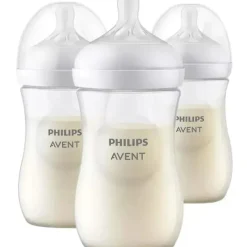 Philips Avent Avent - Mamadeira Natural 3Pk com bico de resposta natural, transparente, 9 onças Online