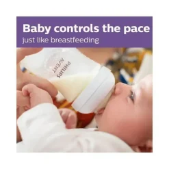 Philips Avent Avent - Mamadeira Natural 3Pk com bico de resposta natural, transparente, 9 onças Online