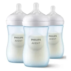 Philips Avent Avent - Mamadeira Natural 3Pk com bico de resposta natural, azul, 9 onças Best
