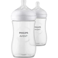 Philips Avent Avent - Mamadeira Natural 2Pk com bico de resposta natural, transparente, 11 onças Discount