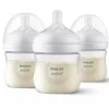 Philips Avent Avent - Mamadeira Natural 3Pk com bico de resposta natural, transparente, 4 onças New