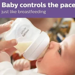Philips Avent Avent - mamadeira natural 2 unidades com bico de resposta natural, transparente, 4 onças Sale