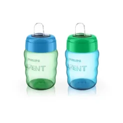 Philips Avent Avent - 2Pk My Easy Sippy Cup, Azul/Verde, 9oz New