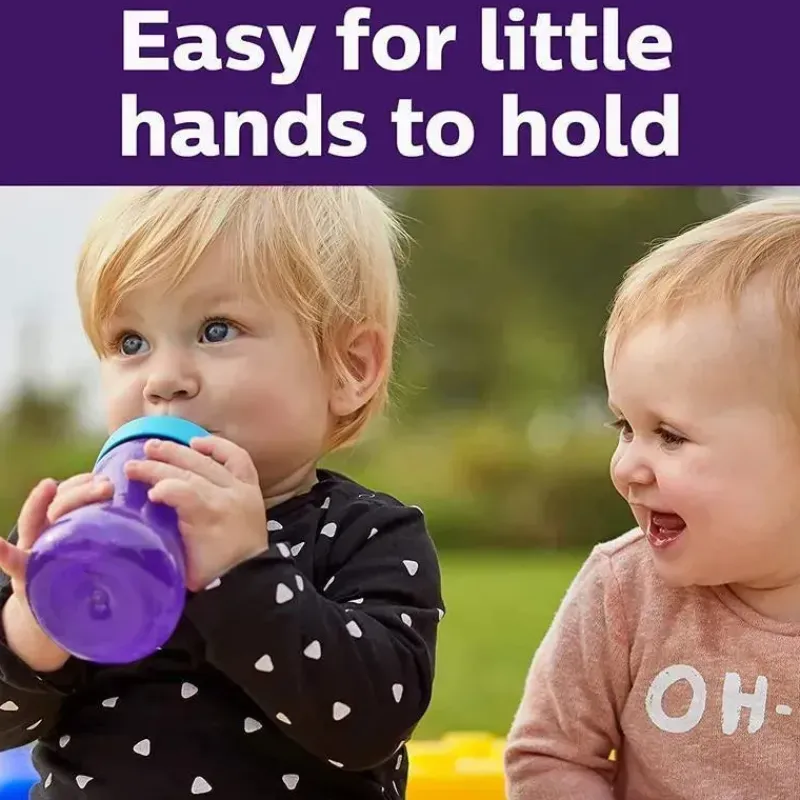 avent__pk_my_grippy_spout_SKUG24dJbFw_2.webp Philips Avent Avent - 2Pk My Grippy Spout Cup, Rosa/Roxo, 10oz Clearance