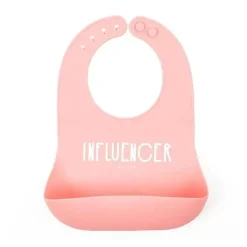Bella Tunno Babador de bebê de silicone Influencer, rosa Discount