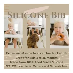 Ali + Oli Babador de bebê de silicone (lilás suave) Outlet