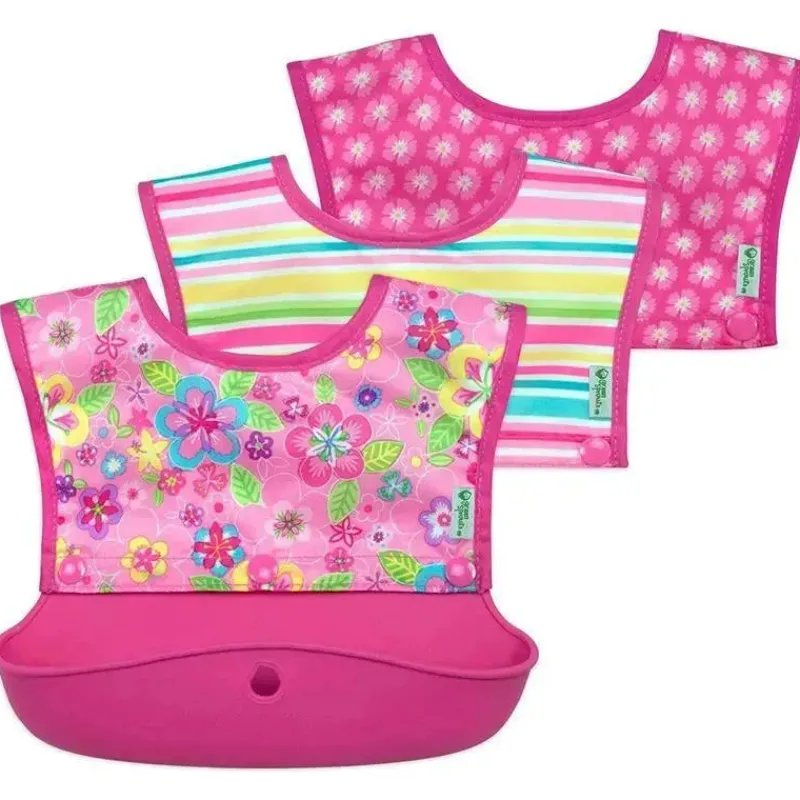 babador_de_manga_comprida_SKU1Rx4weDX_0.webp Iplay Babador de manga comprida I-Play bico verde Snap & Go, campo de flores rosa, tamanho 6-18M Sale