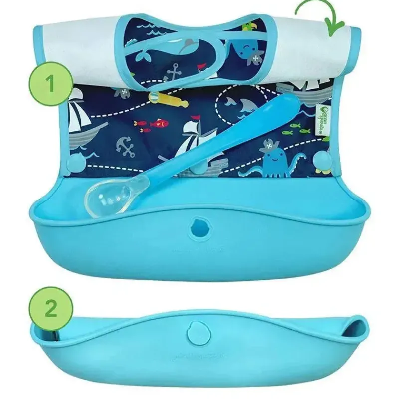babador_de_manga_comprida_SKU1Rx4weDX_1.webp Iplay Babador de manga comprida I-Play bico verde Snap & Go, campo de flores rosa, tamanho 6-18M Sale