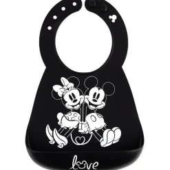 Bumkins Babador de silicone : Mickey Mouse e Minie Mouse Fashion