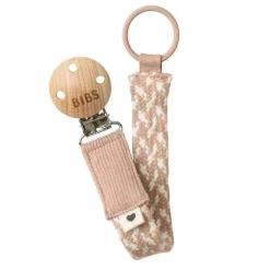 Bibs Babadores - Chupeta Clip Braid, Blush/Ivory Best