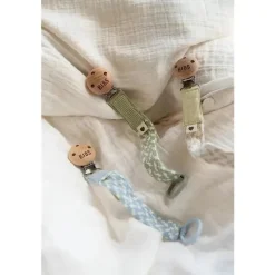 Bibs Babadores - Chupeta Clip Braid, Blush/Ivory Best