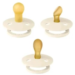 Bibs Babadores - chupetas de 0 a 6 meses, chupetas de 3 unidades, bico simétrico sem BPA, marfim Online