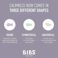 Bibs Babadores - chupetas de 0 a 6 meses, chupetas de 3 unidades, bico simétrico sem BPA, marfim Online