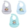 Baby Vision Babadores de silicone , tamanho único Fast Food (3PK) Clearance