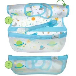 Iplay Babadores - Snap &amp; Go Wipe-Off (3 unidades), floral de frutas rosa, 9-18 meses Sale