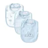Little Me Babadores Safari 3Pk tamanho único - azul Best